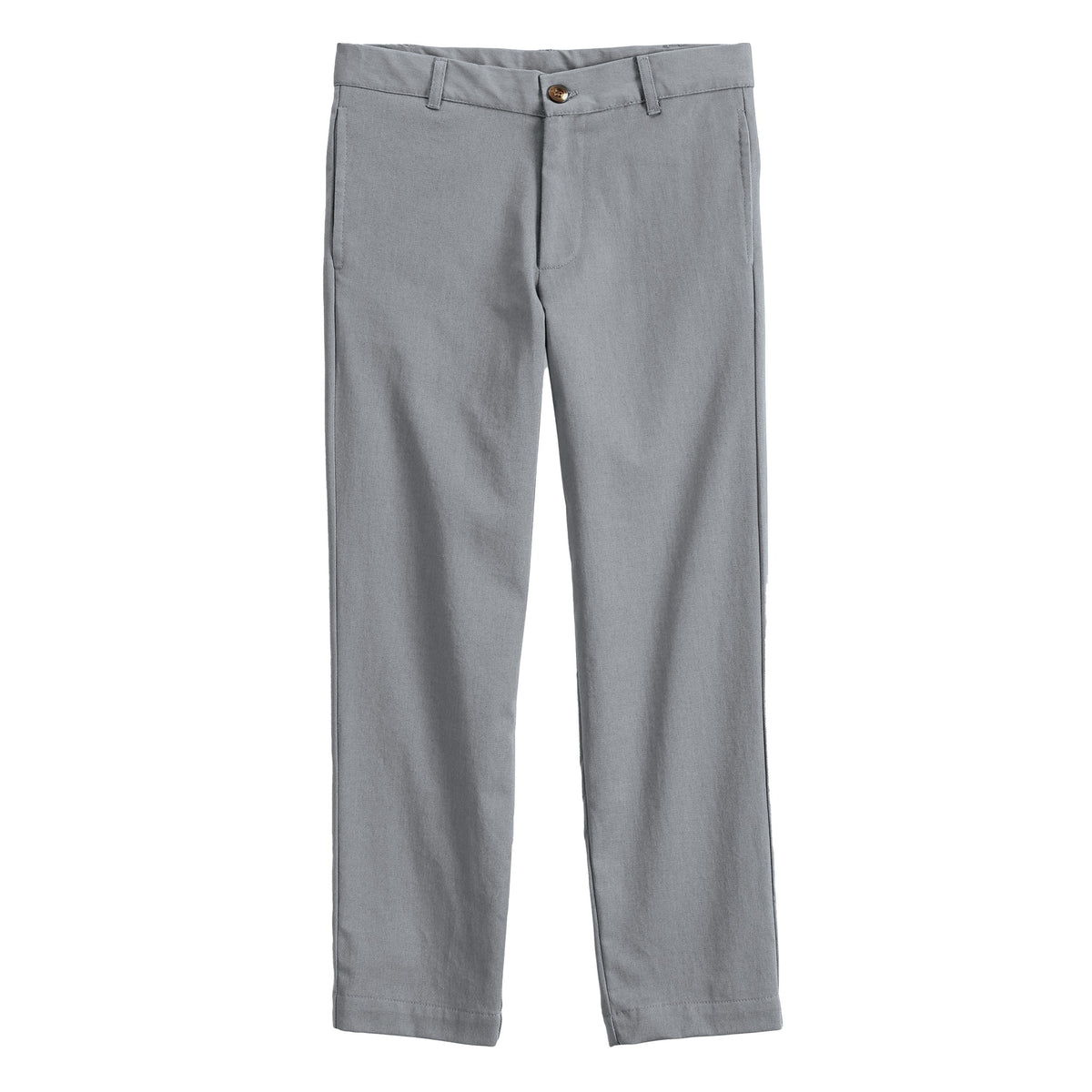 Twill Boy's Slim Pant -- Metal Grey