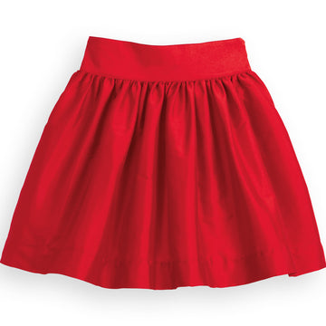 Red Taffeta Skirt