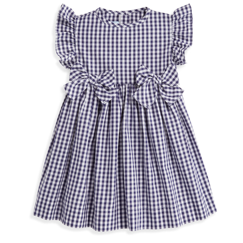 Trudy Dress -- Navy Soft Check