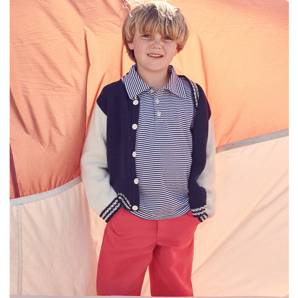 Top-Selling Boys' Classic Red Twill Pants - Sizes 2Y-8Y